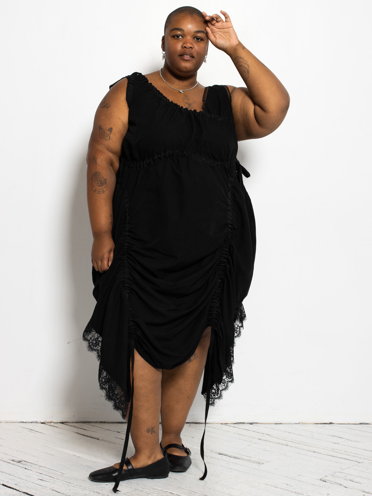 navy blue dress for baby girl Plus Size Melanie Asymmetric Maxi Dress main image 0