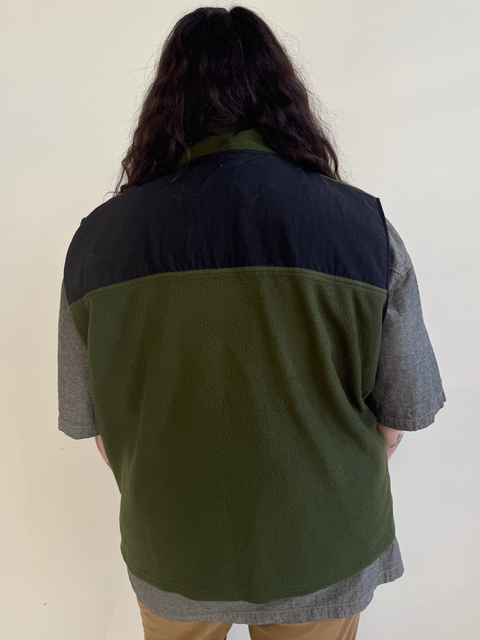 Vintage - Green Fleece Vest (3X)