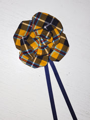 Grandpa's Shirts - Yellow Plaid Brooch
