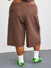 KkCo x BRZ - Rivet Trouser Shorts (1X-4X)