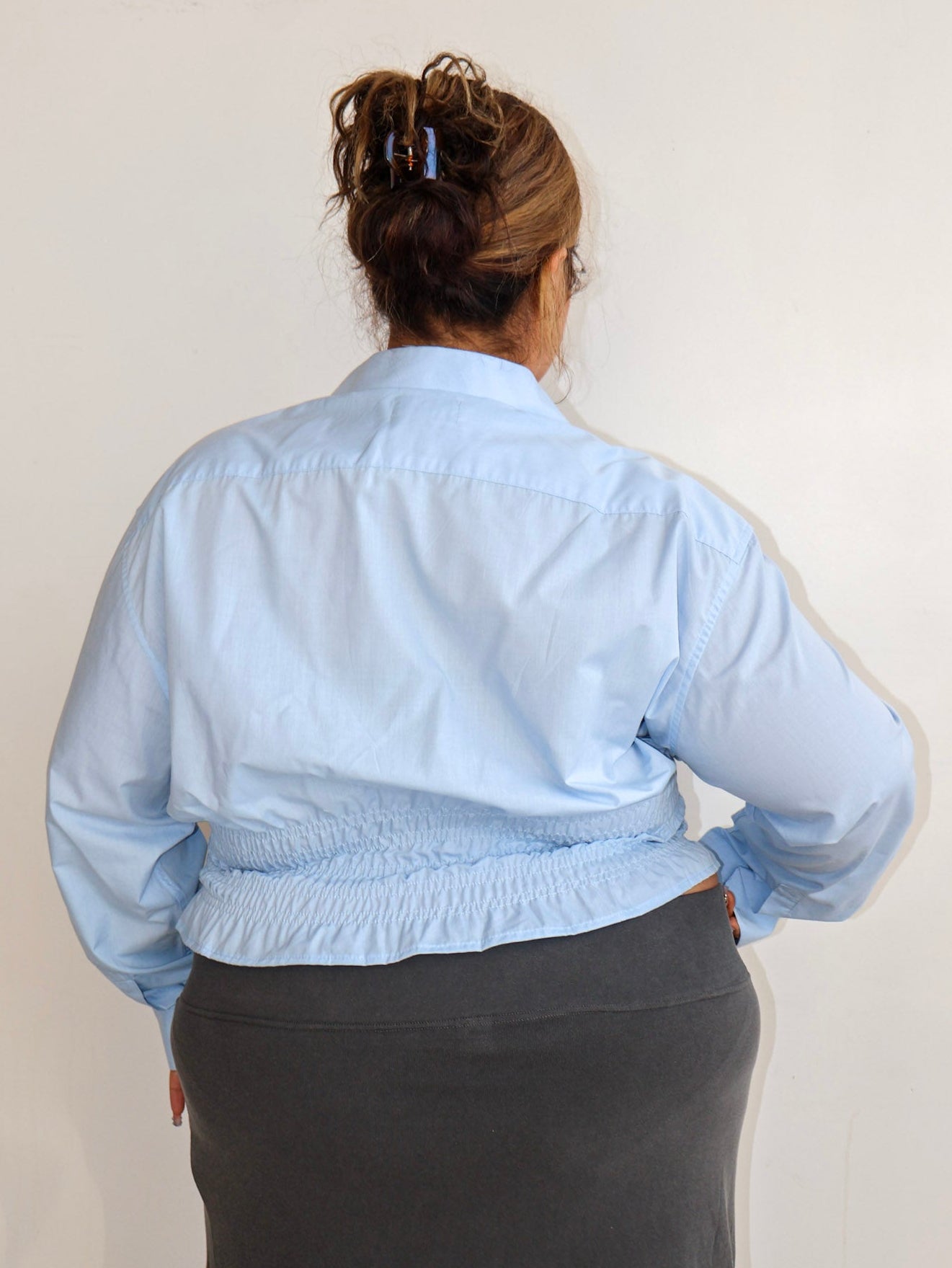 LAHMICHELLA - Light Blue Marielle Top (3X)