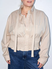 LAHMICHELLA - Beige Marielle Top (1X/2X)