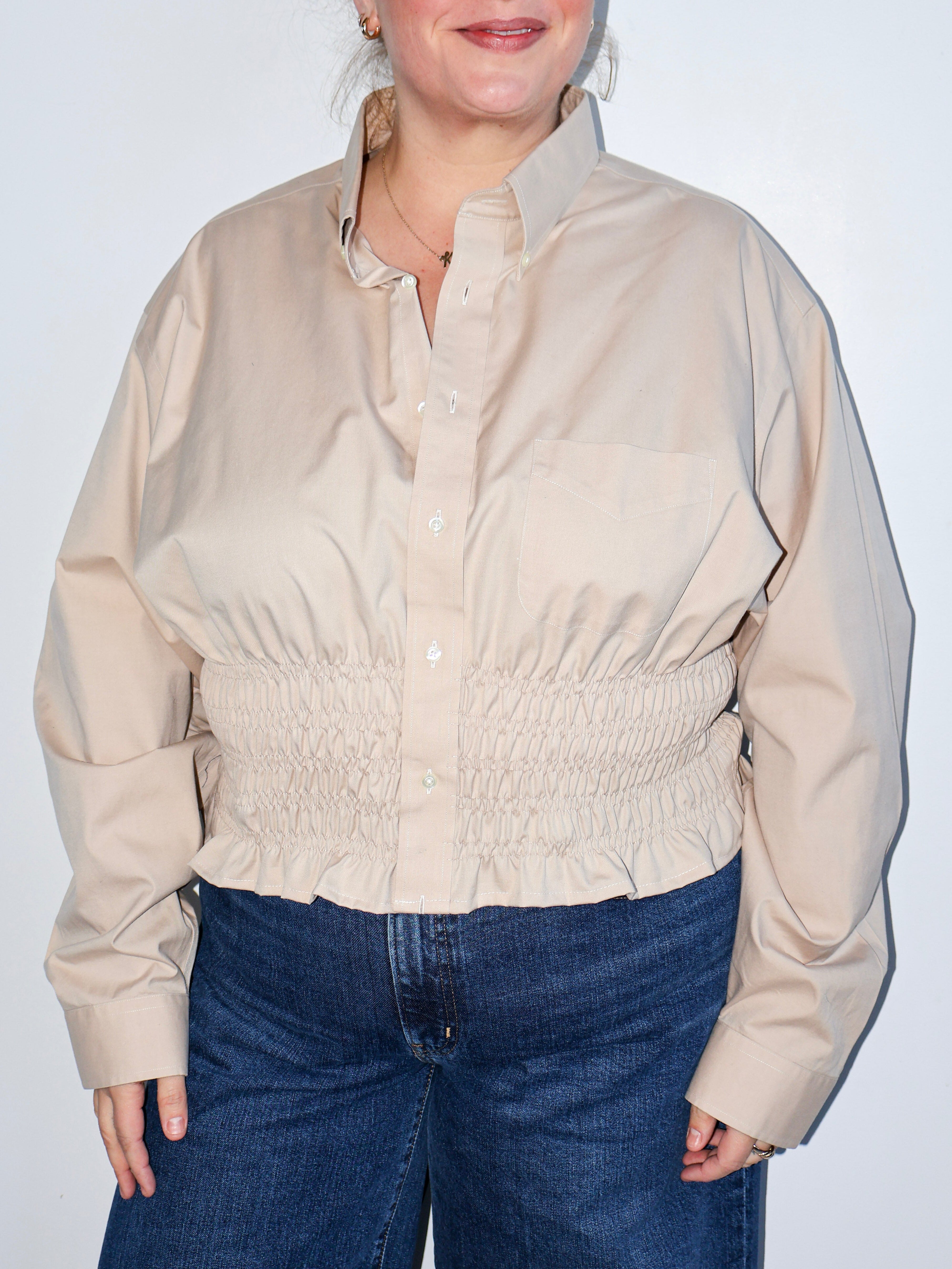LAHMICHELLA - Beige Marielle Top (1X/2X)