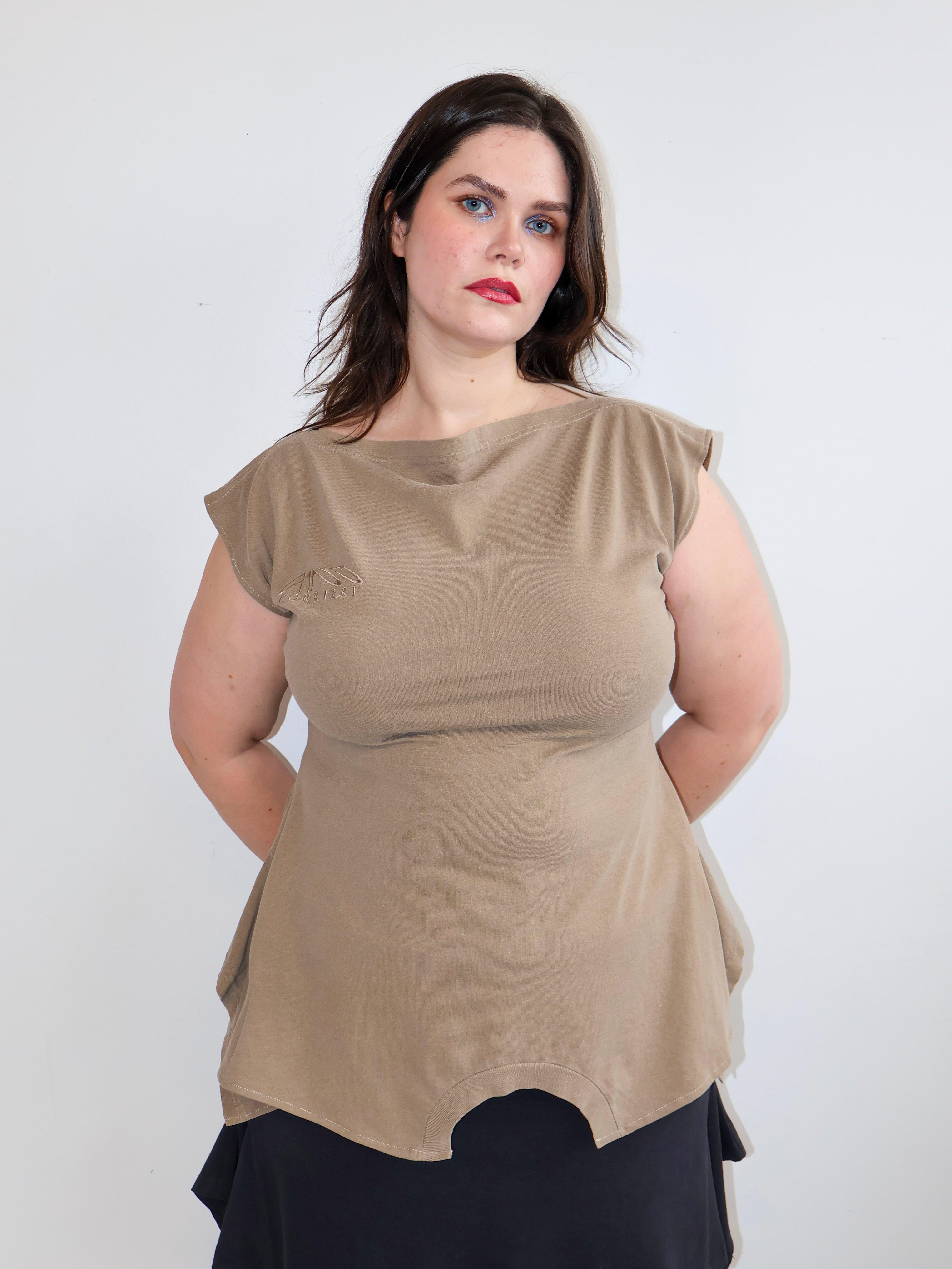 Gina Corrieri x BRZ - Beige 180 Top (XL/1X)