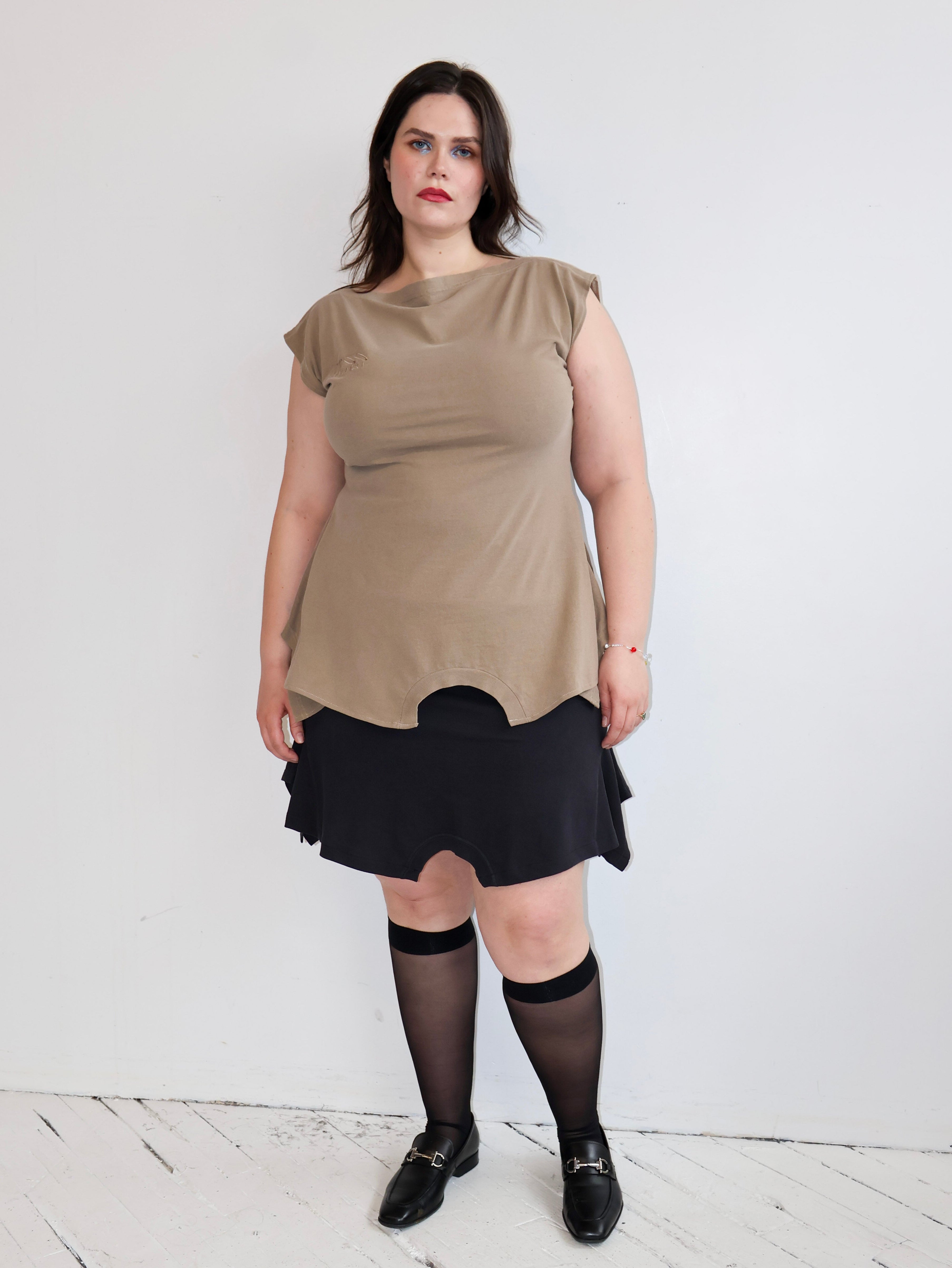 Gina Corrieri x BRZ - Black Midi T-Skirt (L/XL)