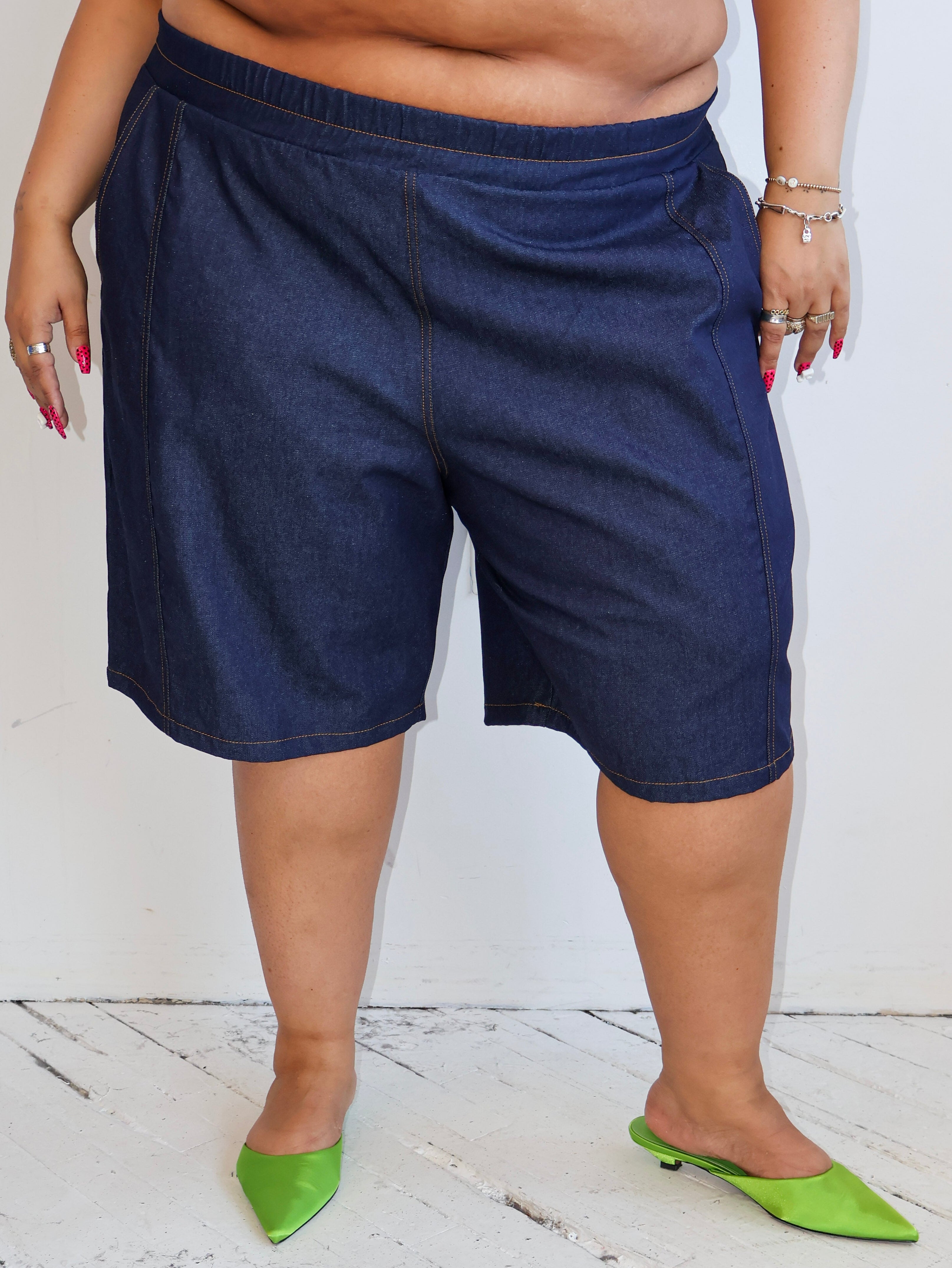 Nettle's Tale - Indigo Campbell Shorts (XL-4X)