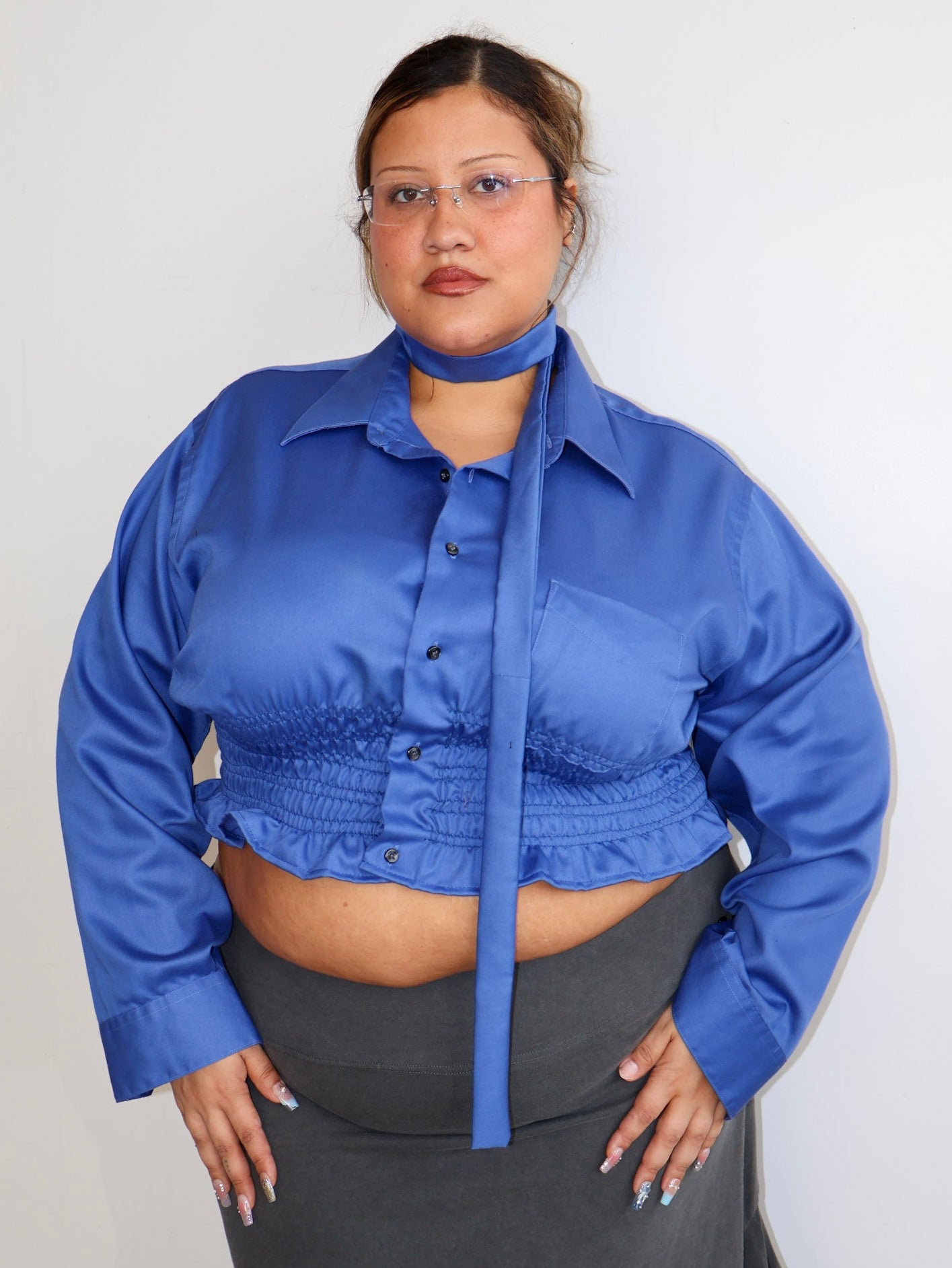 LAHMICHELLA - Blue Marielle Top (2X)
