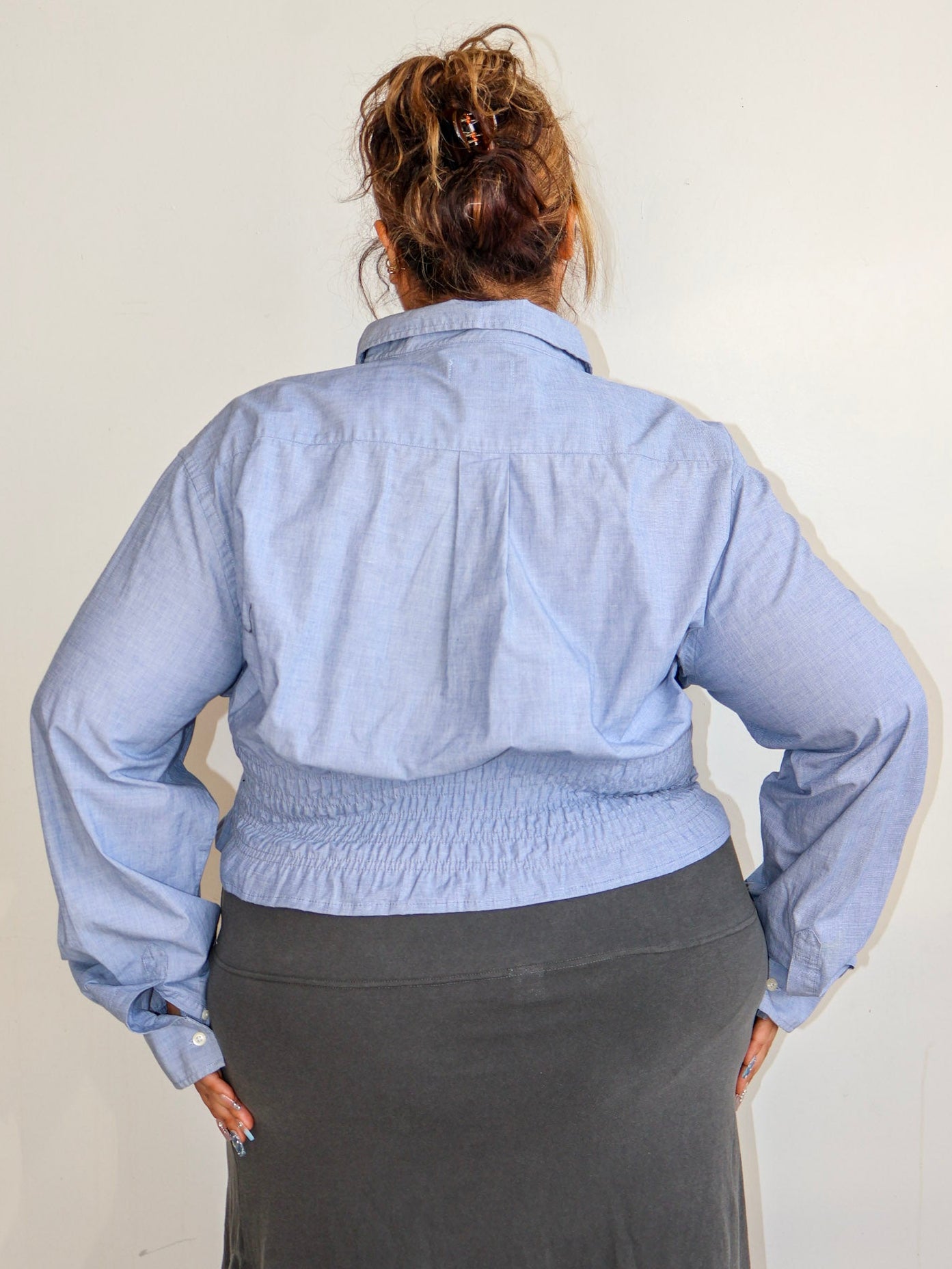 LAHMICHELLA - Light Blue Marielle Top (2X)