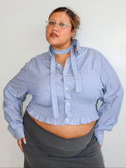 LAHMICHELLA - Light Blue Marielle Top (2X)