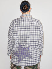 Tiberi x BRZ - Plaid Star Top (2X)