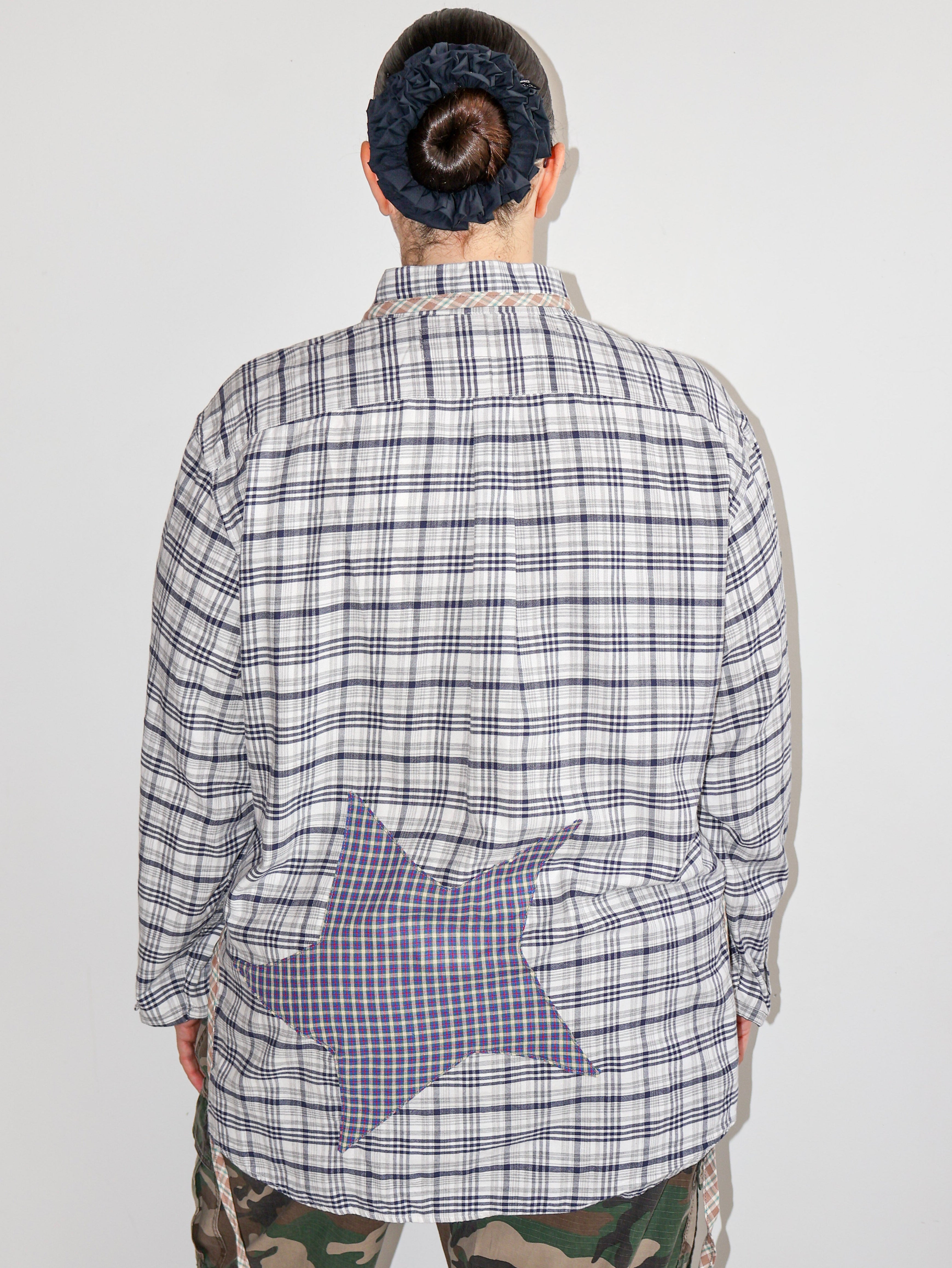 Tiberi x BRZ - Plaid Star Top (2X)