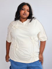 Estudio 1999 x BRZ - Cream Flor Tee (1X/2X)