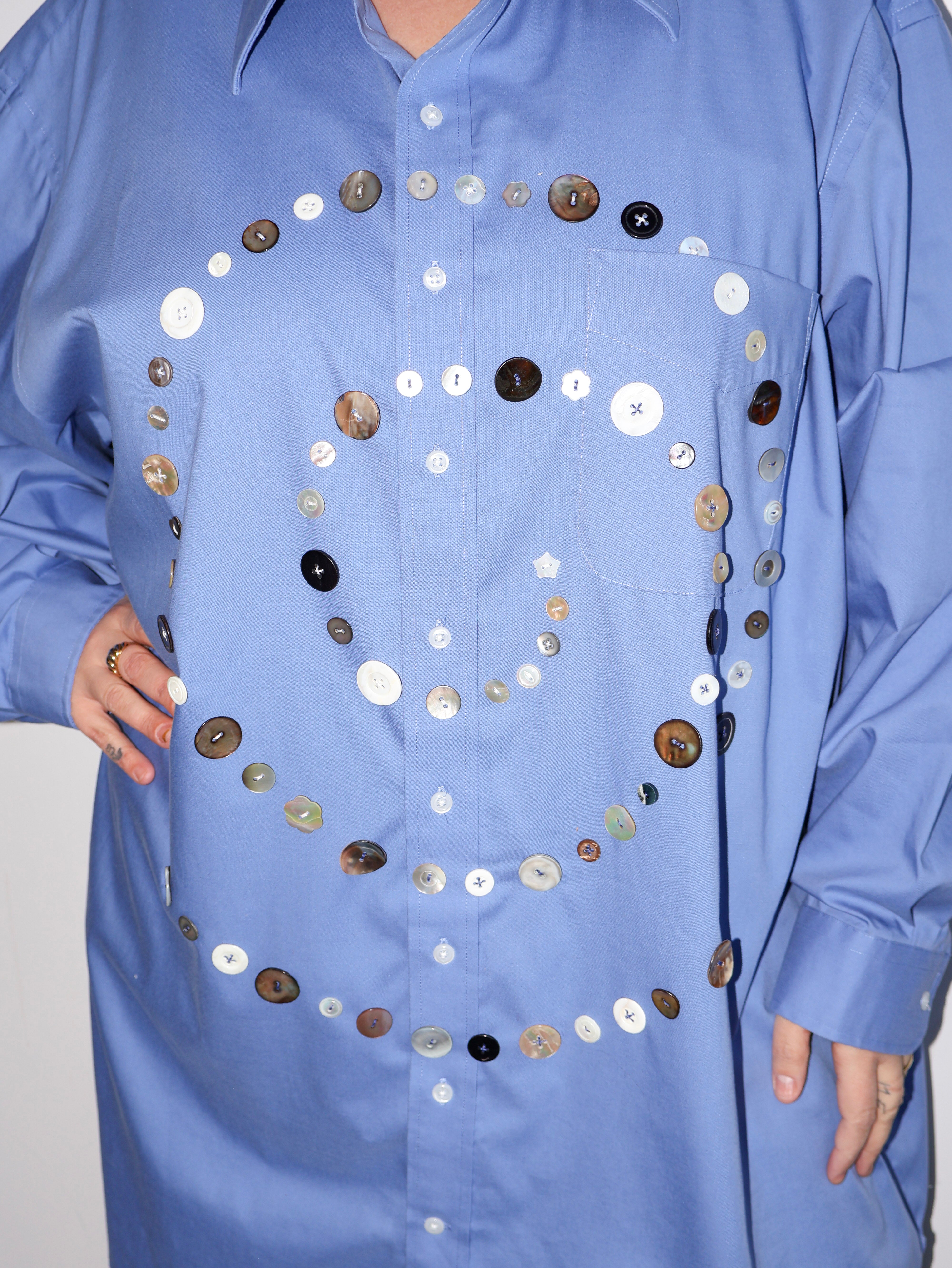 Maya x BRZ - Blue Spiral Shirt (4X)