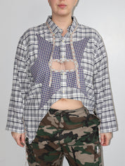 Tiberi x BRZ - Plaid Star Top (2X)