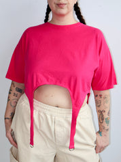 Shop Journal x BRZ - Hot Pink Garter Tee (XL)