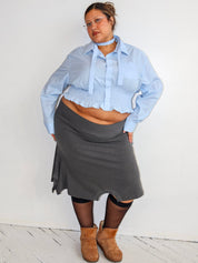 LAHMICHELLA - Light Blue Marielle Top (3X)