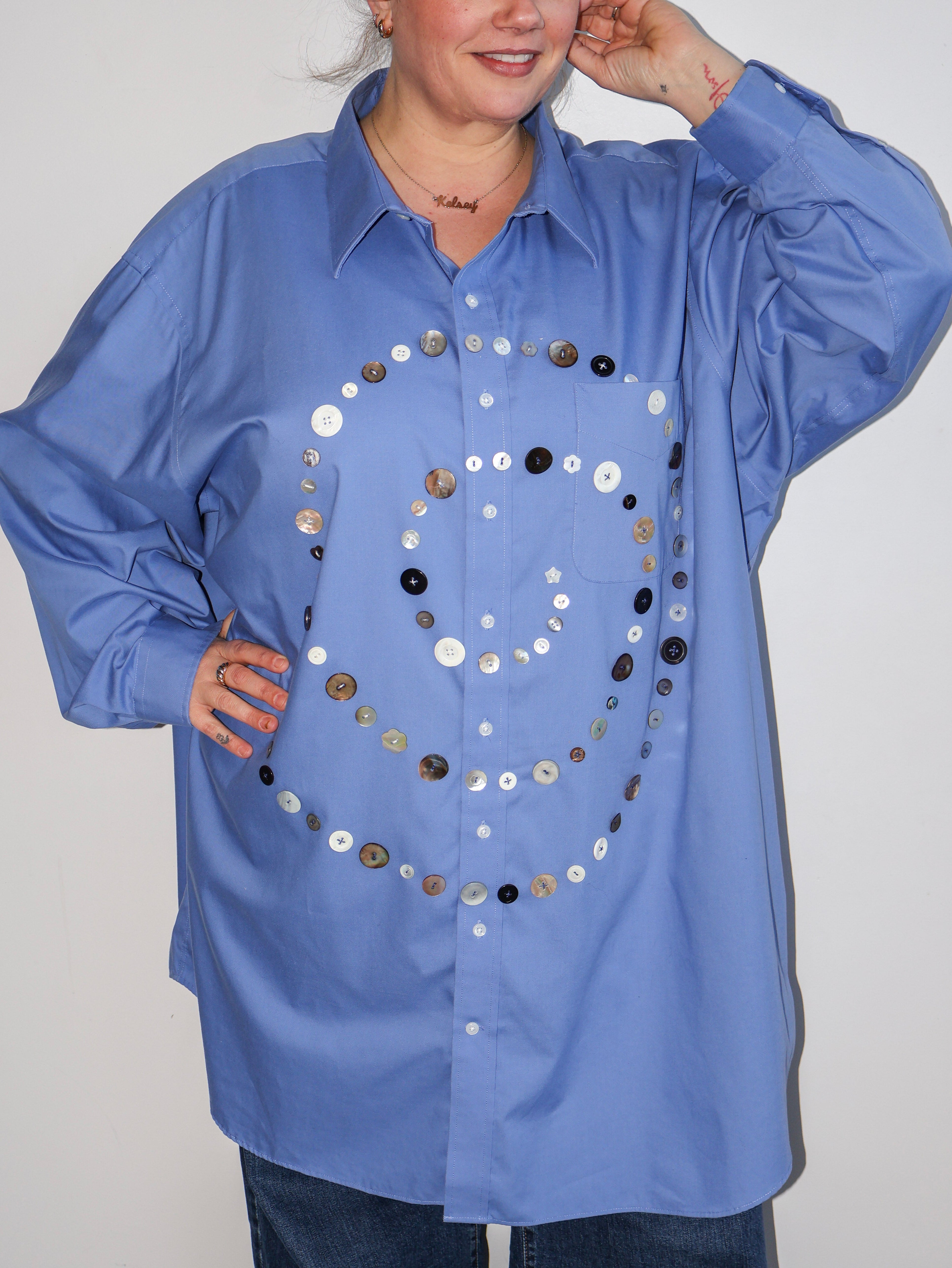 Maya x BRZ - Blue Spiral Shirt (4X)