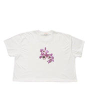 Laila Textiles - Purple Orchid Cropped Tee (3X)