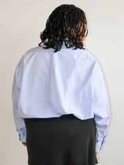 Grandmother Goods - Fred Blue Plaid Button Down (4X)