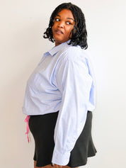 Grandmother Goods - Fred Blue Plaid Button Down (4X)