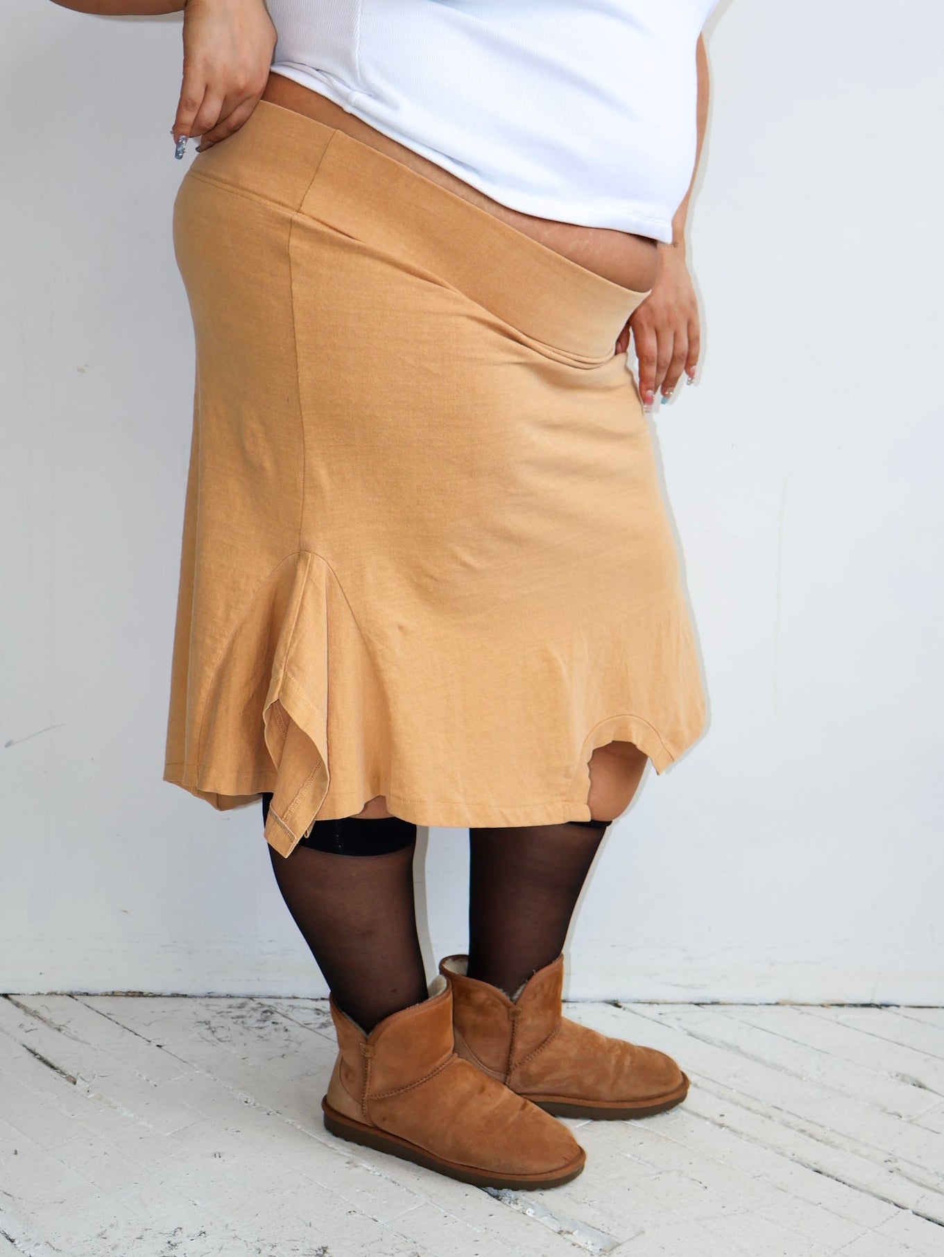 Gina Corrieri - Gold Midi Skirt (XXL)