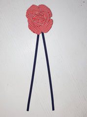 Grandpa's Shirts - Red and Navy Brooch