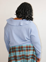Noble - Blue Waffle Cardigan (XL-3X)