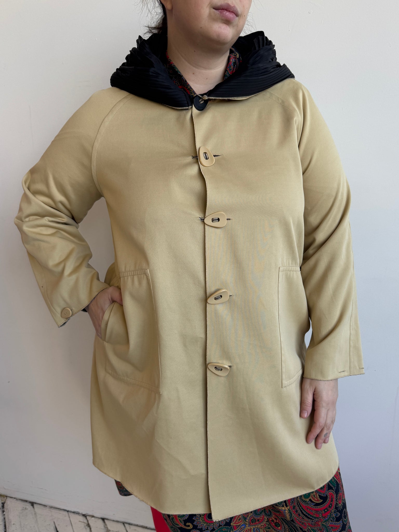 Vintage - Reversible Tan/Black Jacket (XL/1X)