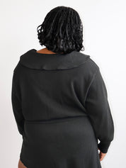 Noble - Ash Waffle Sailor Cardigan (XL-3X)