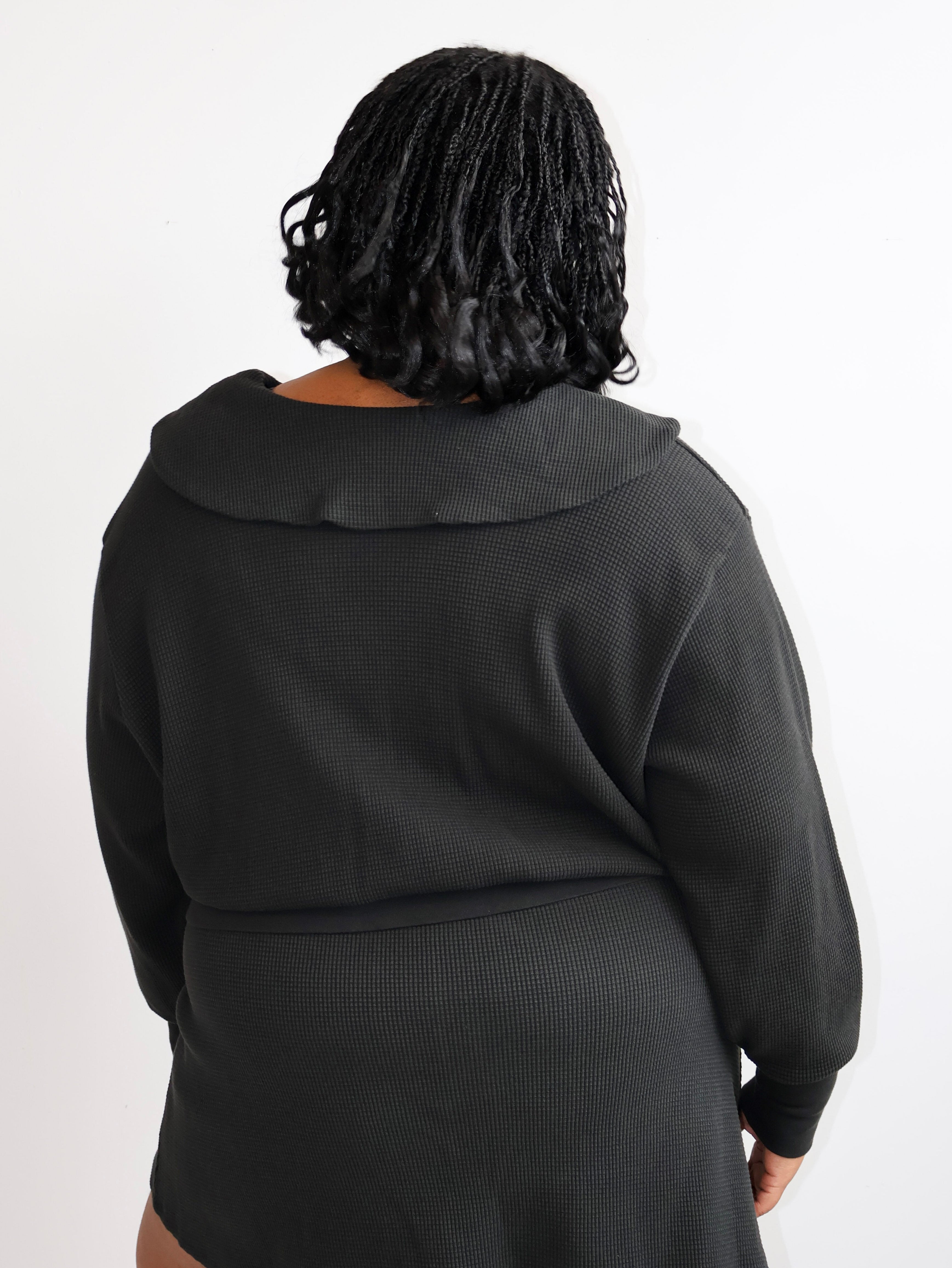 Noble - Ash Waffle Sailor Cardigan (XL-3X)