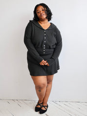Noble - Ash Waffle Sailor Cardigan (XL-3X)