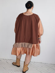 makmak - Peachy Ruffle Dress (1X-5X)