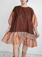 makmak - Peachy Ruffle Dress (1X-5X)