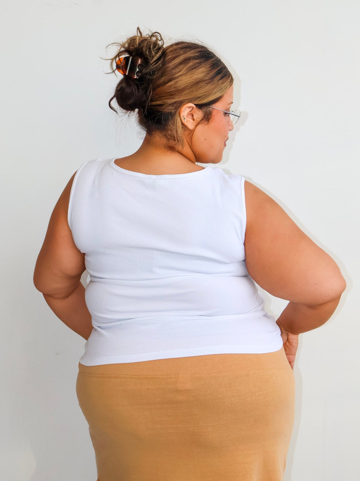 ABL ESTUDIO - Cropped Star Tank Top (1X-4X)