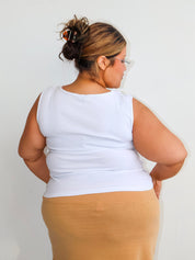 ABL ESTUDIO - Cropped Star Tank Top (1X-4X)