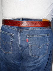 Lazy Sundays Home - Horse Girl Leather Belt (43-49”)