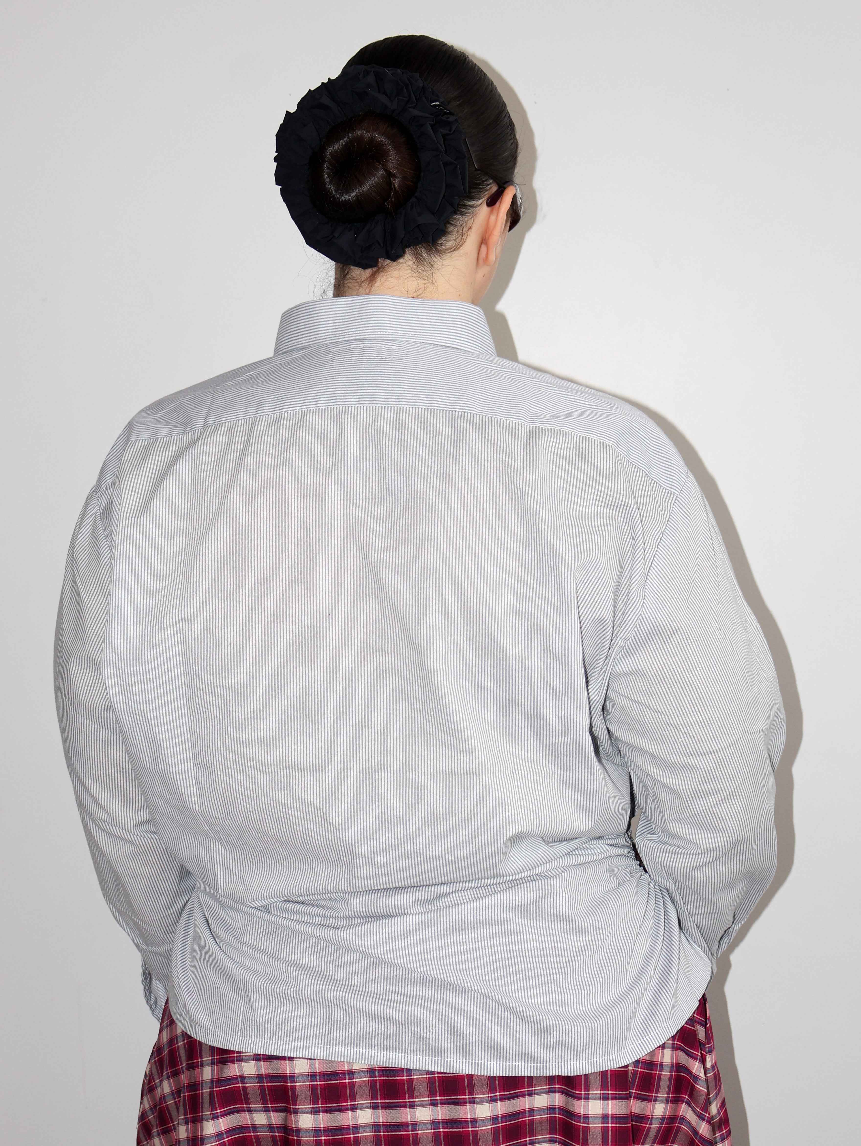 Nena Hansen - Light Grey Stripe Bungee Shirt (1X/2X)