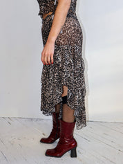 Ester Manas - Asymmetrical Skirt - Feline Mesh (XL-4X)