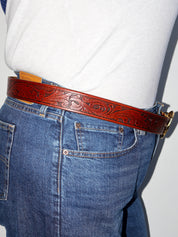 Lazy Sundays Home - Horse Girl Leather Belt (43-49”)