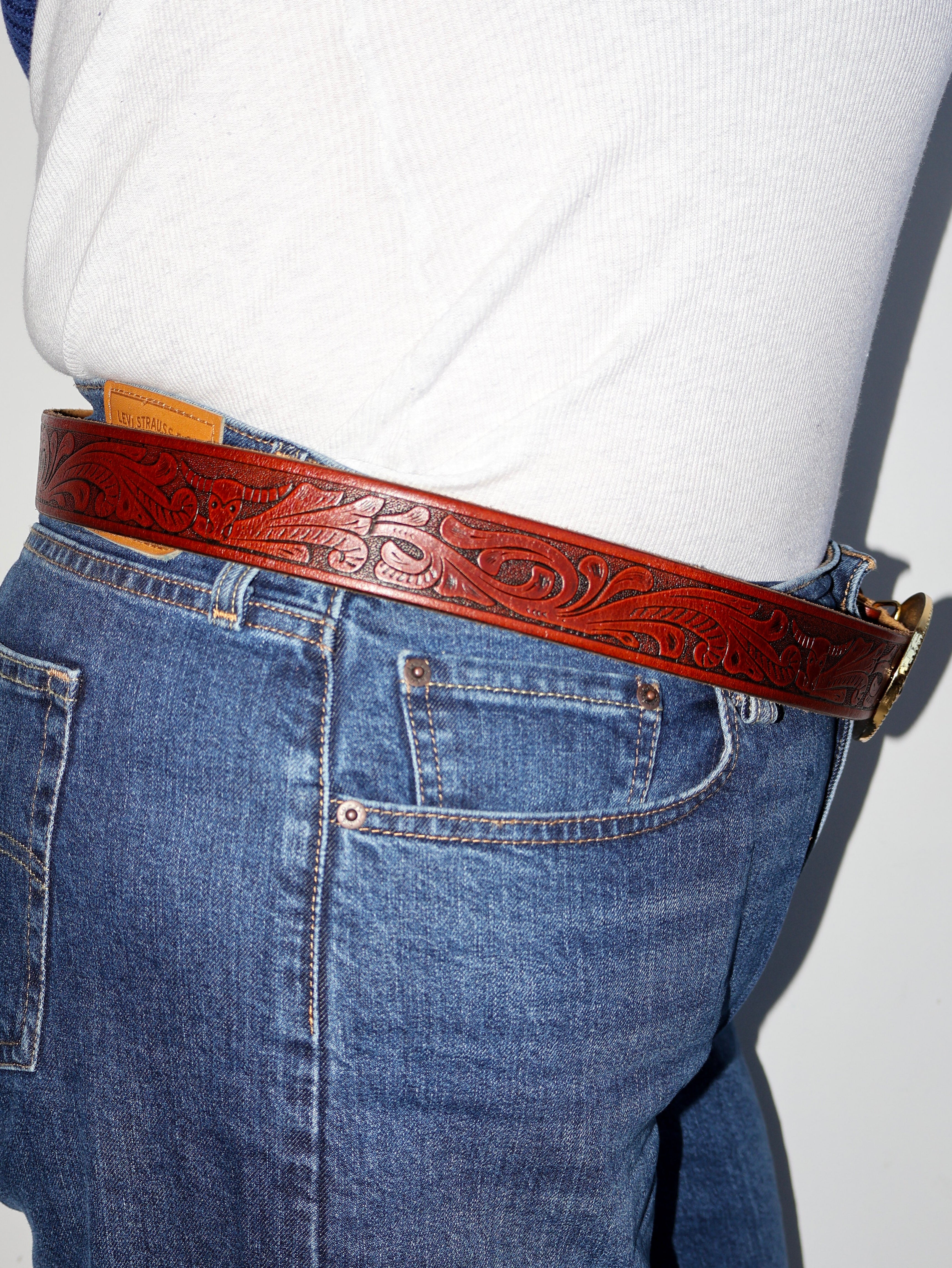 Lazy Sundays Home - Horse Girl Leather Belt (43-49”)