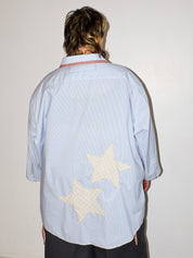 Tiberi x BRZ - Blue Check Star Top (4X)