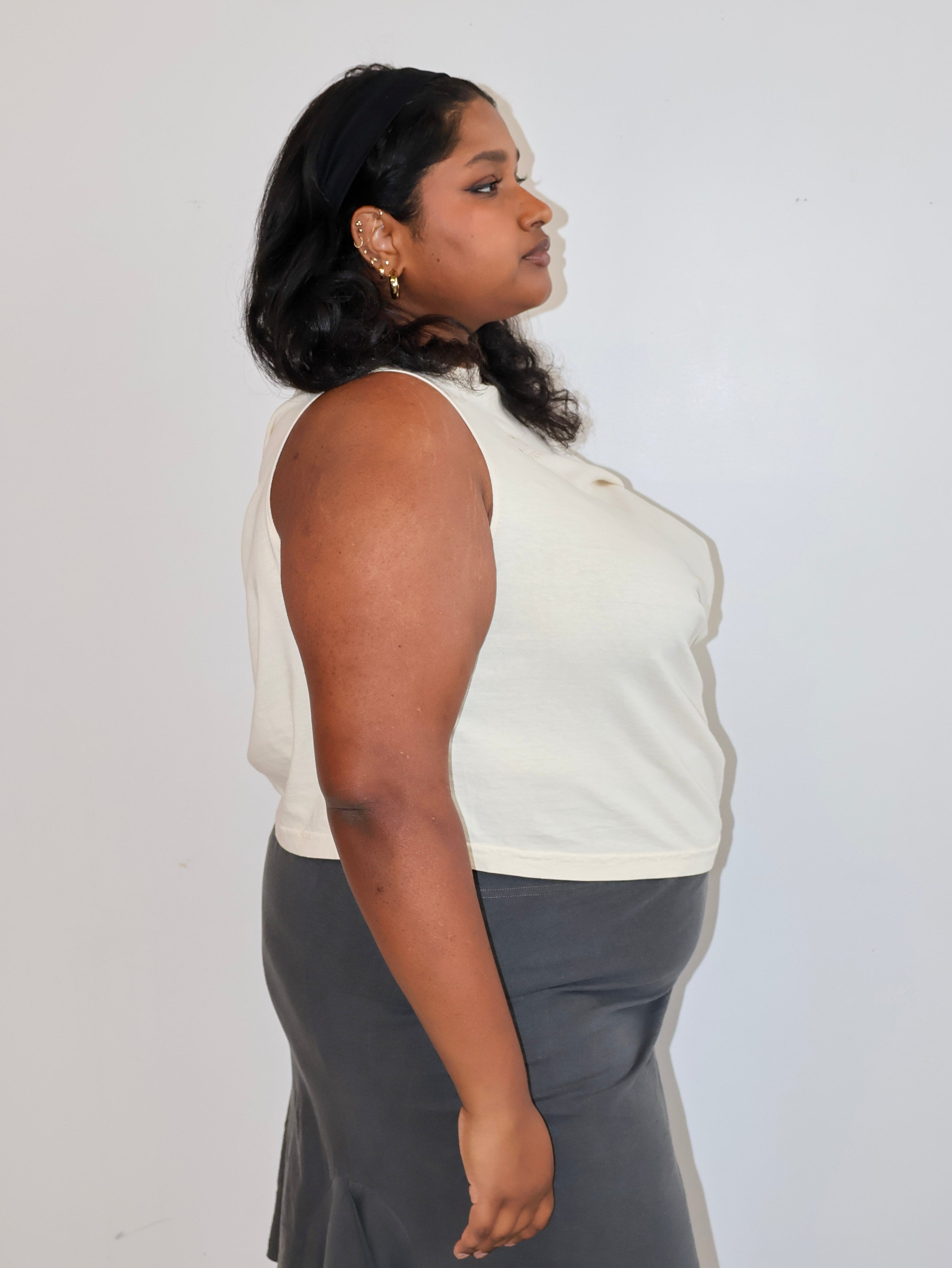 Gina Corrieri x BRZ - Cream U-Top (2X/3X)