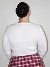 Laila Textiles - Blue Flower Long Sleeve T-Shirt (L-2X)