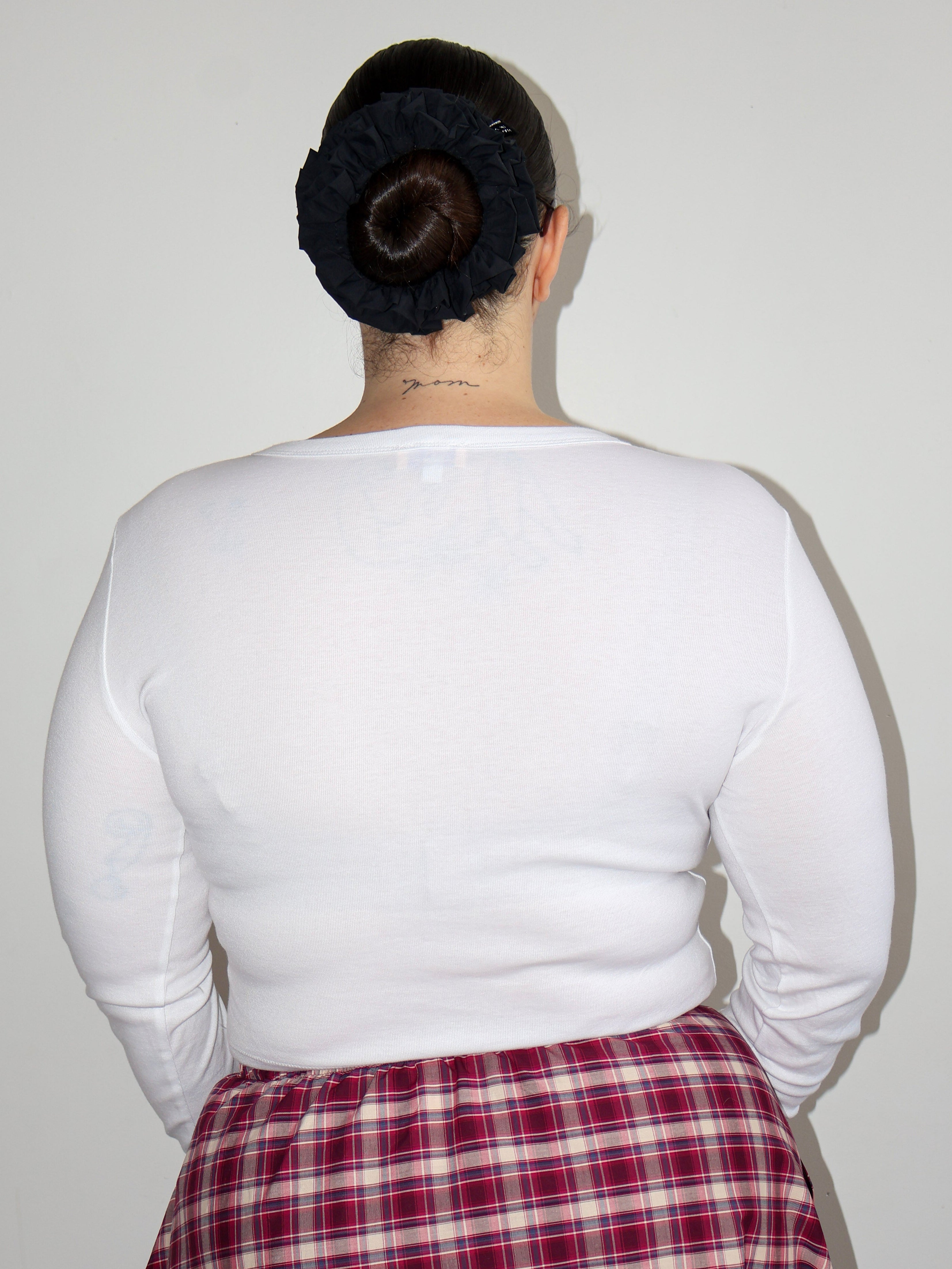 Laila Textiles - Blue Flower Long Sleeve T-Shirt (L-2X)