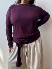 Em & May Enya Top - Merlot
