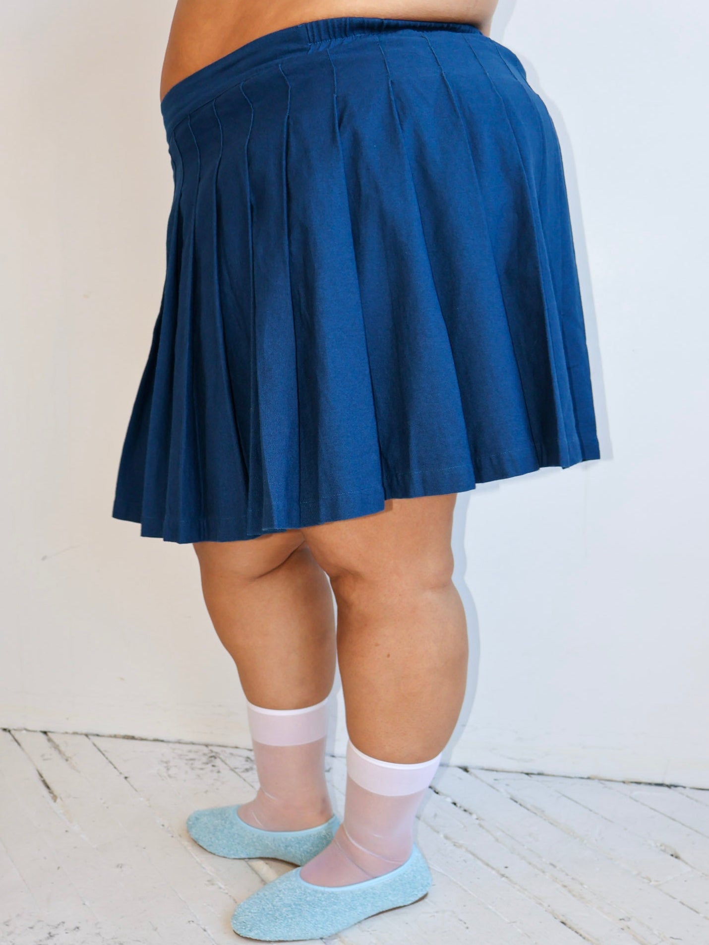 Noble - Navy Pleated Skort (XL-3X)