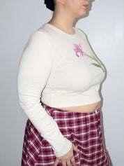 Laila Textiles - Pink Orchid Long Sleeve T-Shirt (L-2X)