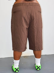 KkCo x BRZ - Rivet Trouser Shorts (1X-4X)
