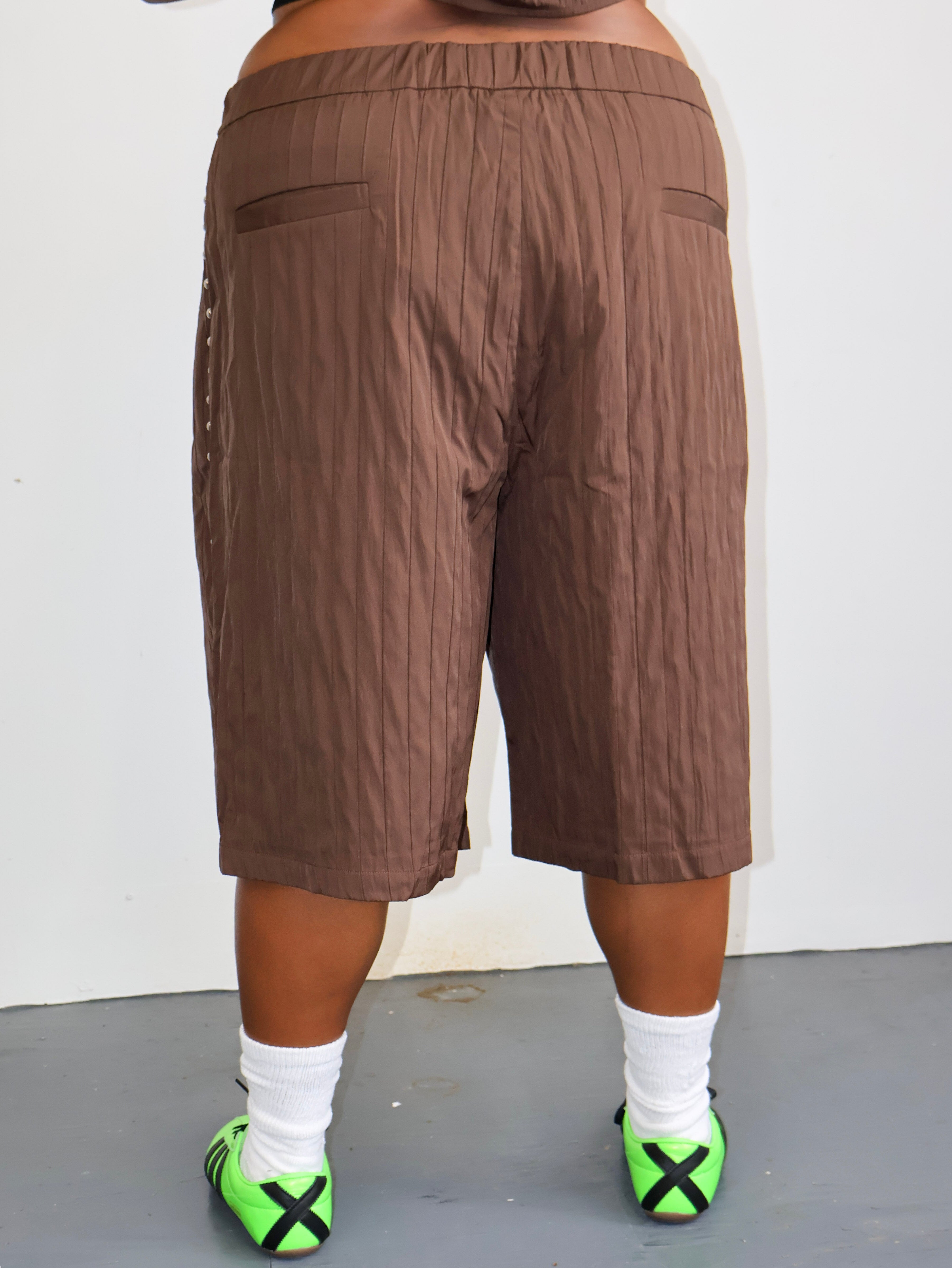 KkCo x BRZ - Rivet Trouser Shorts (1X-4X)