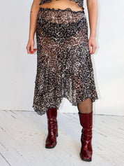 Ester Manas - Asymmetrical Skirt - Feline Mesh (XL-4X)